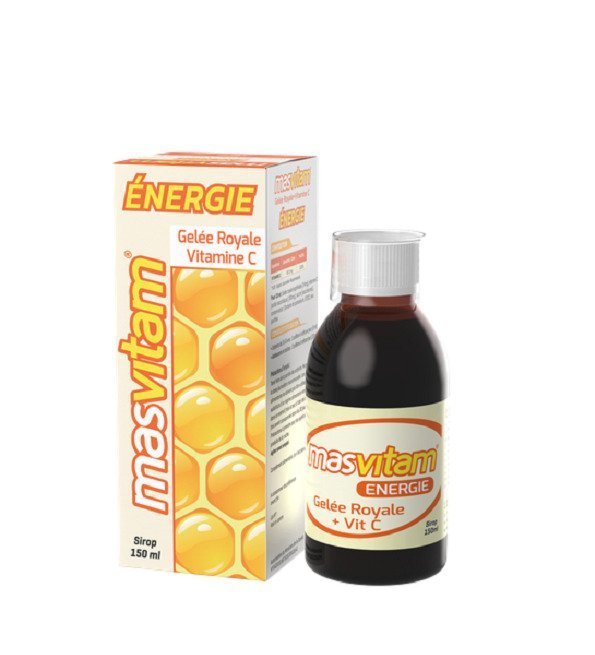 masvitam-energie.jpg Masvitam Energie Gelee royale & Vitamine C sirop 150ml – Image 1