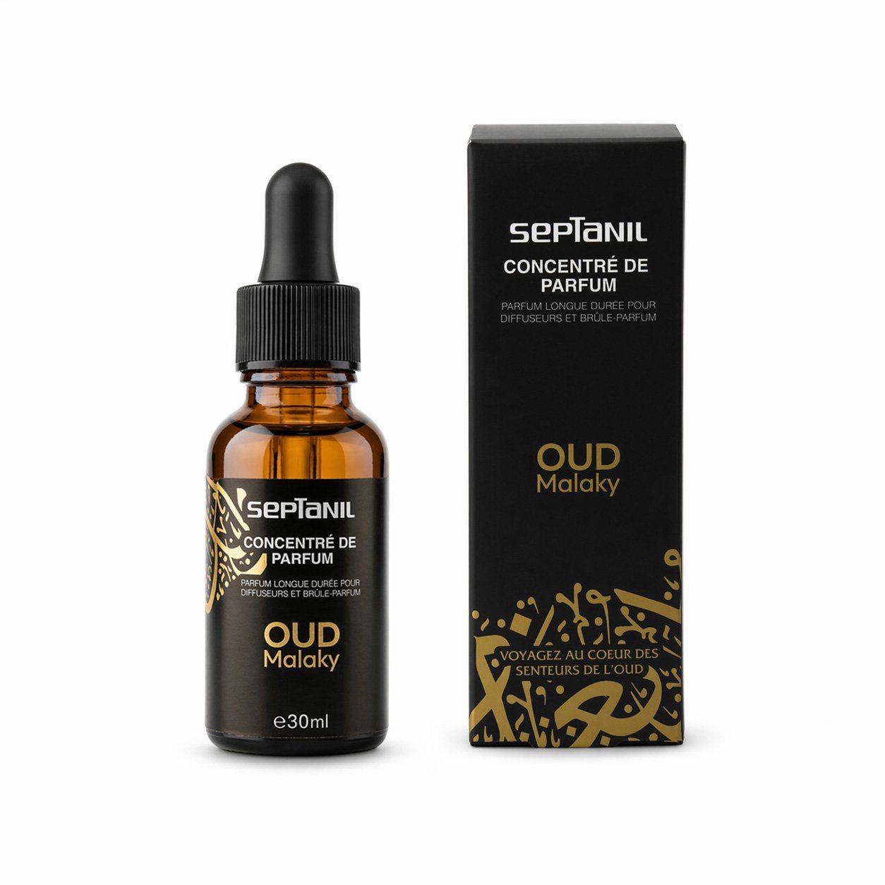 oud-malakyconcentre.jpg Septanil Base Fragrance Compte Goutte Oud Malaky 30ml – Image 1