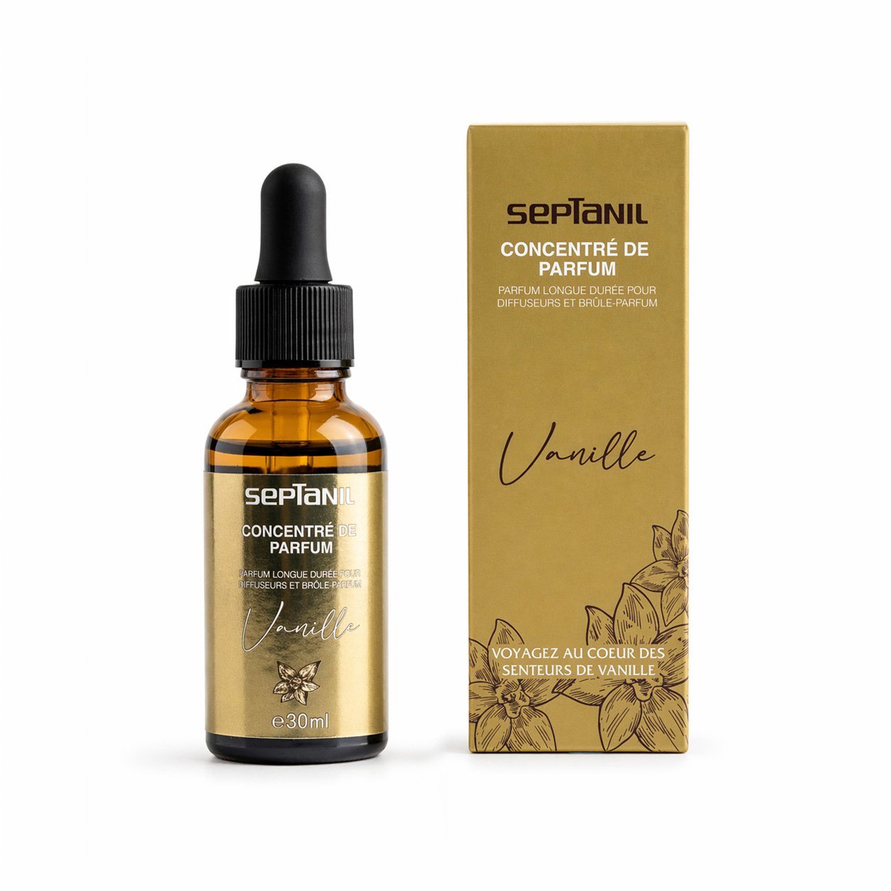 vanilleconcentre.jpg Septanil Base Fragrance Compte Goutte Vanille 30ml – Image 1