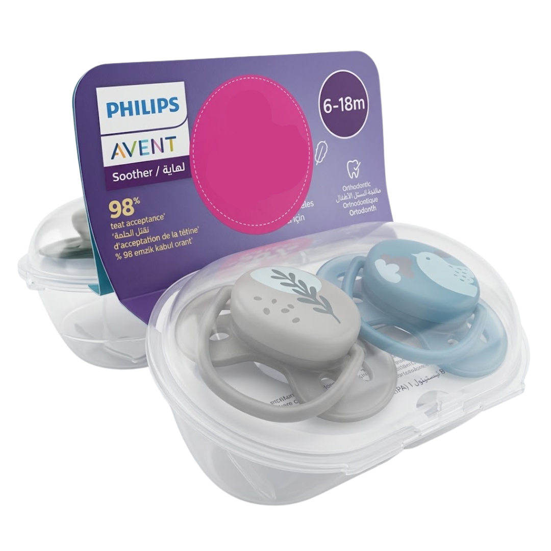 Avent-Suc-Ortho-6-18MSuc-Ortho-6-18-50-Duo-Pack-Scf080.png Avent Sucette Ortho 6-18M+Sucette Orthodonth 6-18 -50% Duo Pack Scf080 – Image 1