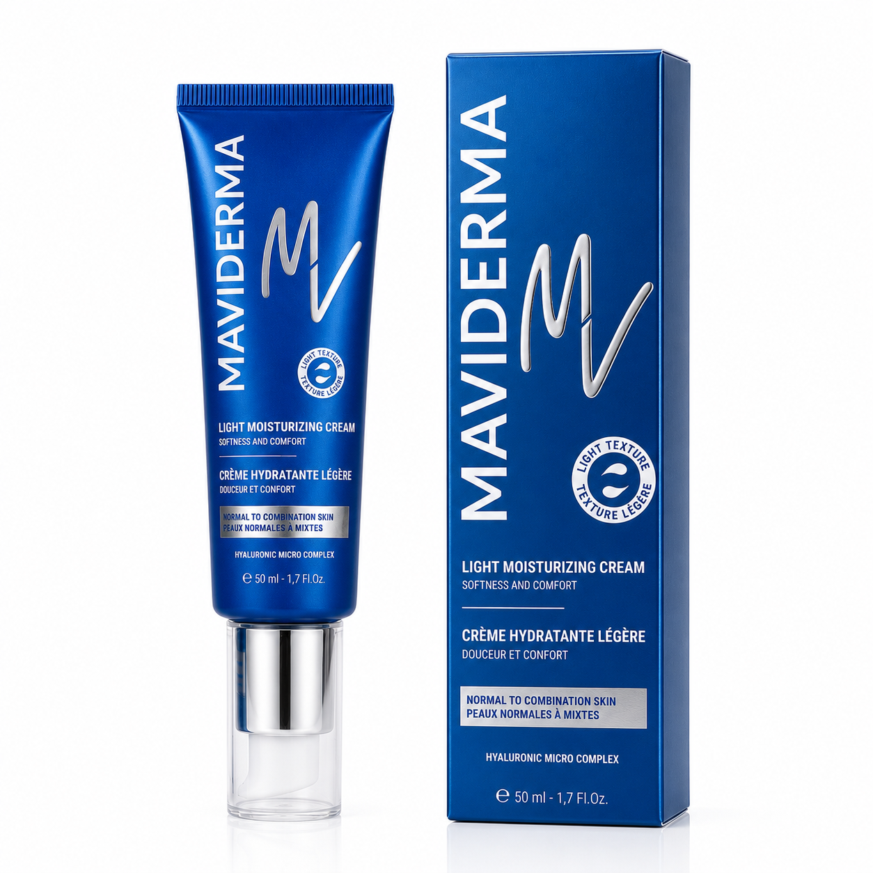 Cre╠Cme-hydra-le╠uge╠Cre.png Maviderma Creme Hydratante Legere 50ml – Image 1