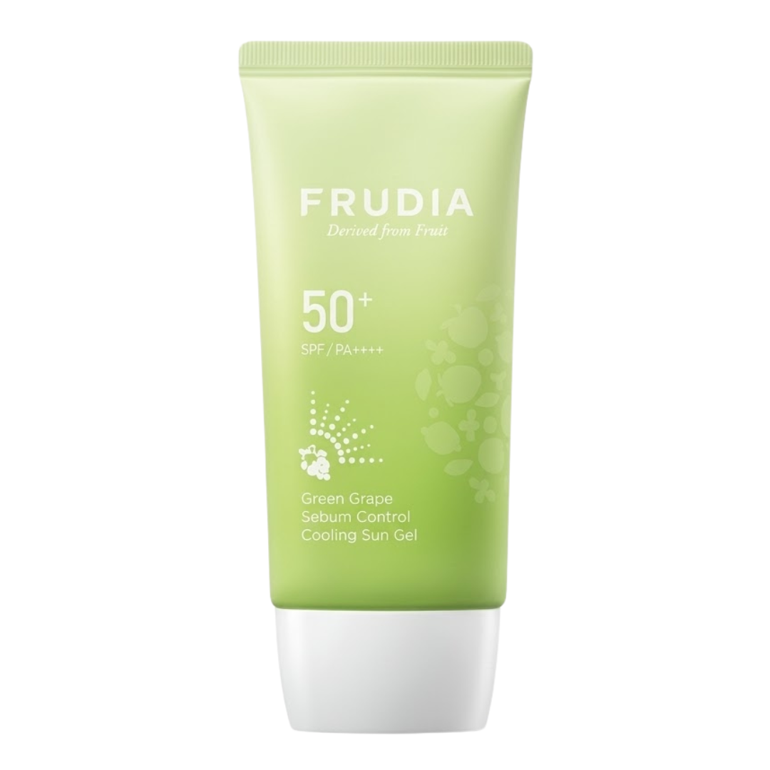 Frudia-Green-Grape-Sebum-Control-Cooling-Sun-Gel-50ml.png Frudia Green Grape Sebum Control Cooling Sun Gel 50ml – Image 1
