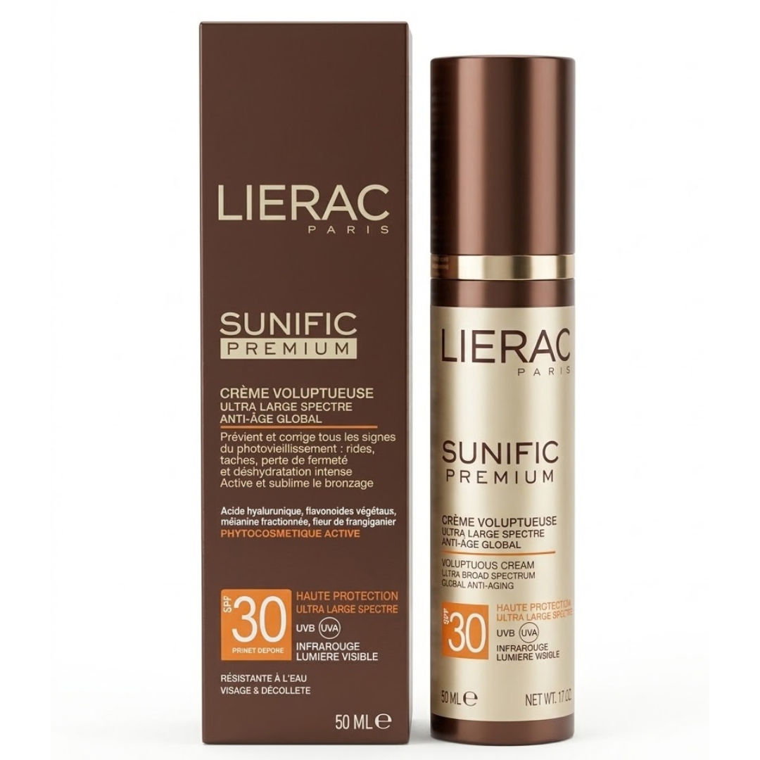 Lierc-sunific-premium-cr-voluptueuse-anti-age-50ml.png Lierac Sunific Premium Creme Voluptueuse Anti Age Spf30 50ml – Image 1