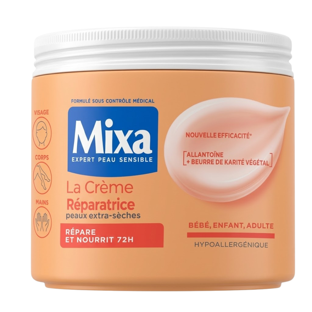 Mixa-Shea-Creme-Reparatrice-400ml.png Mixa Shea Creme Reparatrice 400ml – Image 1