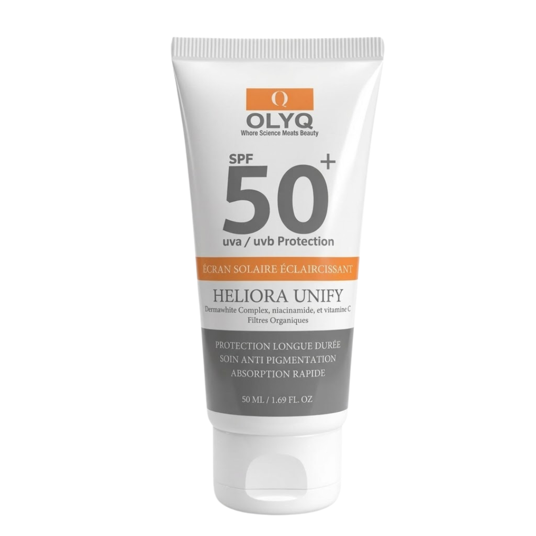 OLYQ-Heliora-Unify-Ecran-solaire-spf50-50ml.png OLYQ Heliora Unify Ecran Solaire spf50+ 50ml – Image 1