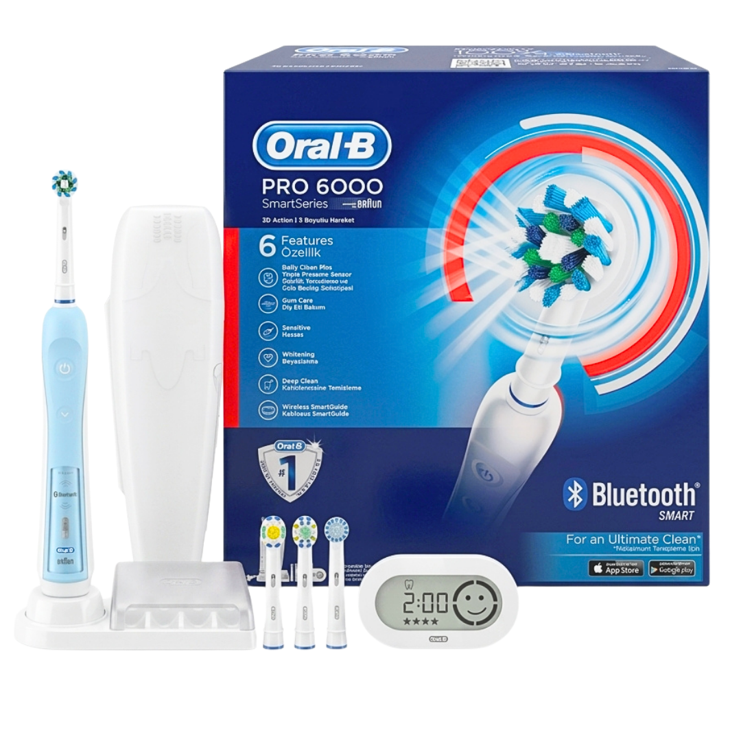Oral-B-Pro-6000-SmartSeries.png Oral-B Pro 6000 Brosse A Dents Rechargable SmartSeries – Image 1
