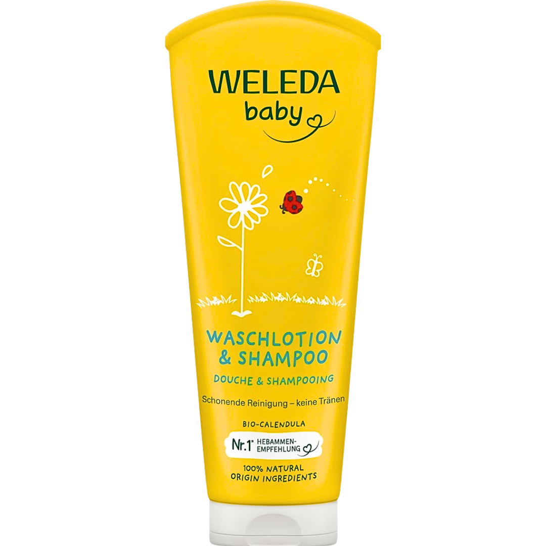 Weleda-Baby-Creme-Lavante-Corps-Et-Cheveux-200ml.png Weleda Baby Creme Lavante Corps Et Cheveux 200ml – Image 1