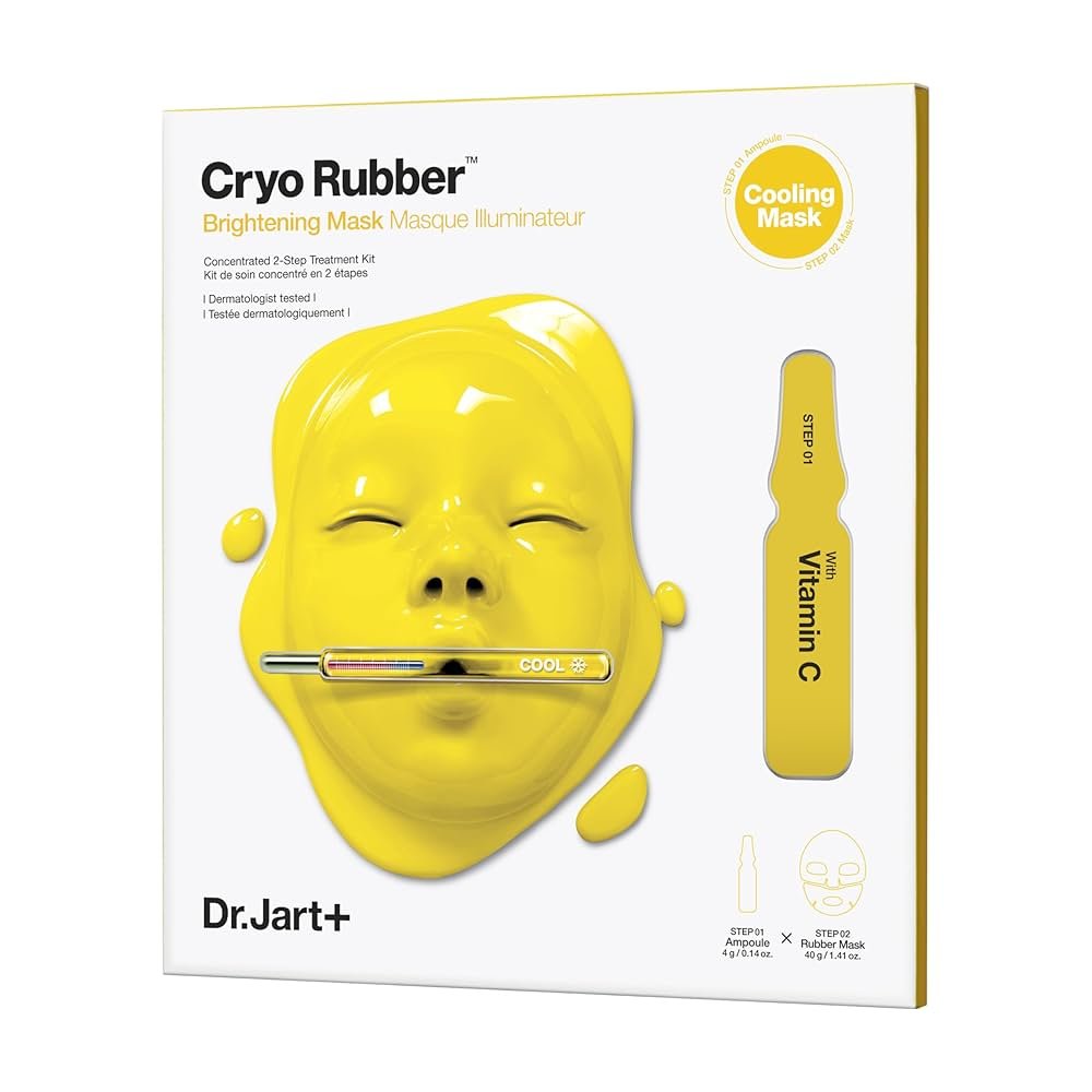 71JWuqq39sL._UF1000_1000_QL80.jpg Dr. Jart+ Cryo Rubber Masque Éclat Vitamine C 4 g + 40 g – Image 1
