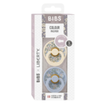 Bibs 2 Sucettes Colour Round Eloise Dusty Blue Mix Size 2 +6mois