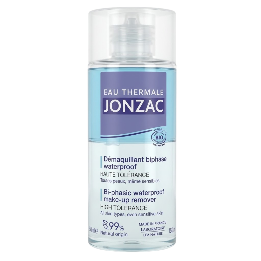 Jonzac-Demaquillant-Biphase-Waterproof-150ml.png Eau Thermale Jonzac Demaquillant Biphase Waterproof 150ml – Image 1