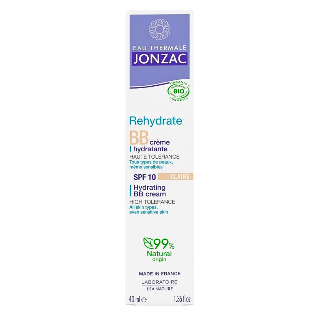 Jonzac-Rehydrate-BB-Creme-Hydratante-Claire-Spf10-40ml.png Eau Thermale Jonzac Rehydrate BB Creme Hydratante Claire Spf10 40ml – Image 1
