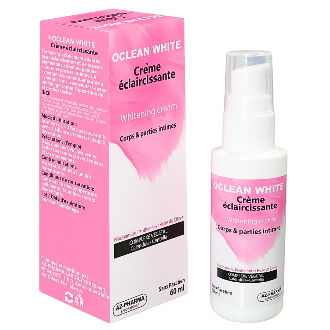 Oclean-White-Creme-Eclaircissante-60ml.png Oclean White Creme Eclaircissante 60ml – Image 1