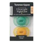 Tommee Tippee 2 Sucettes Night Glow 0-6mois