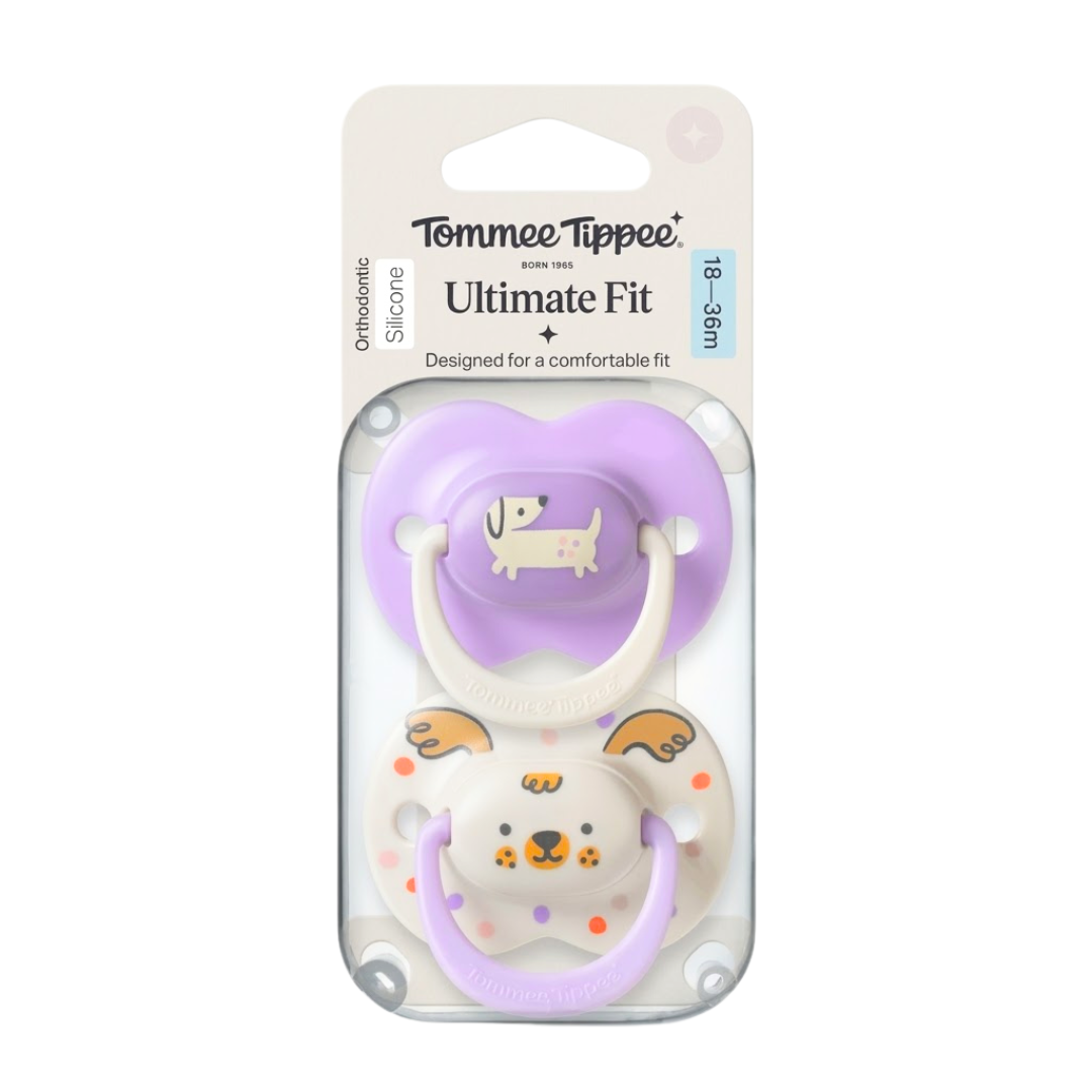 Tommee-Tippee-2-Suc-Ultimate-Fit-Girl-18-36m.png Tommee Tippee 2 Sucettes Ultimate Fit Girl 18-36mois – Image 1