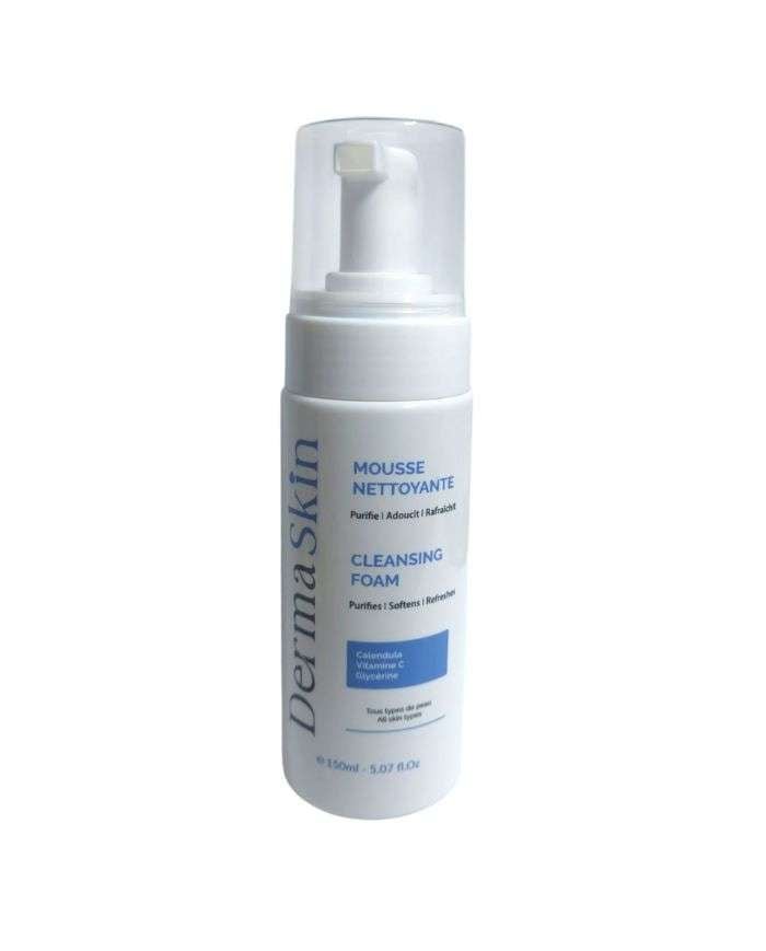 dermaskin-dermaskin-mousse-nettoyante-150-ml-demaquillants-et-nettoyants.jpg Dermaskin Mousse Nettoyante 150 ml – Image 1